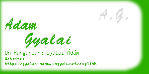 adam gyalai business card