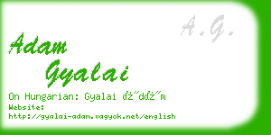 adam gyalai business card